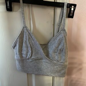 grey bralette